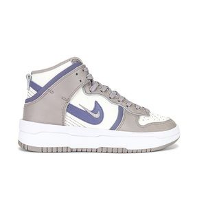 Nike Dunk Hi Rebel Sneaker in Sail, Iron Purple, & College Grey